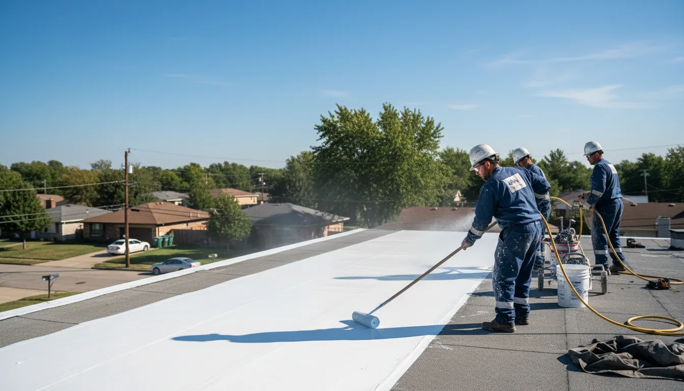 Commercial roof coating in East Alton, IL near me